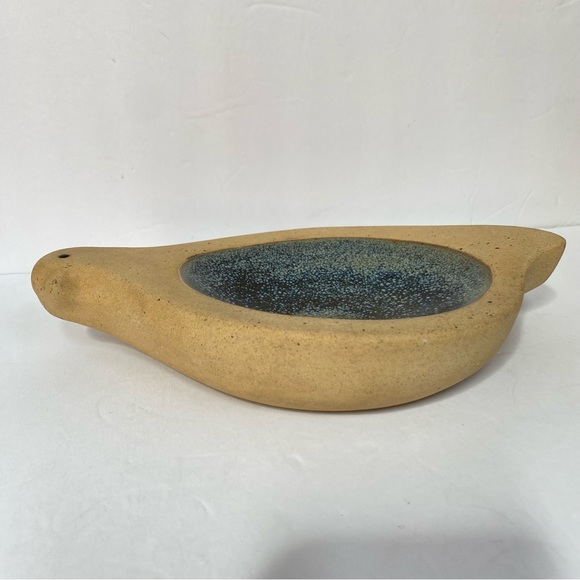 Vintage Stoneware Bird Bowl Catchall Dish - Picture 5 of 9